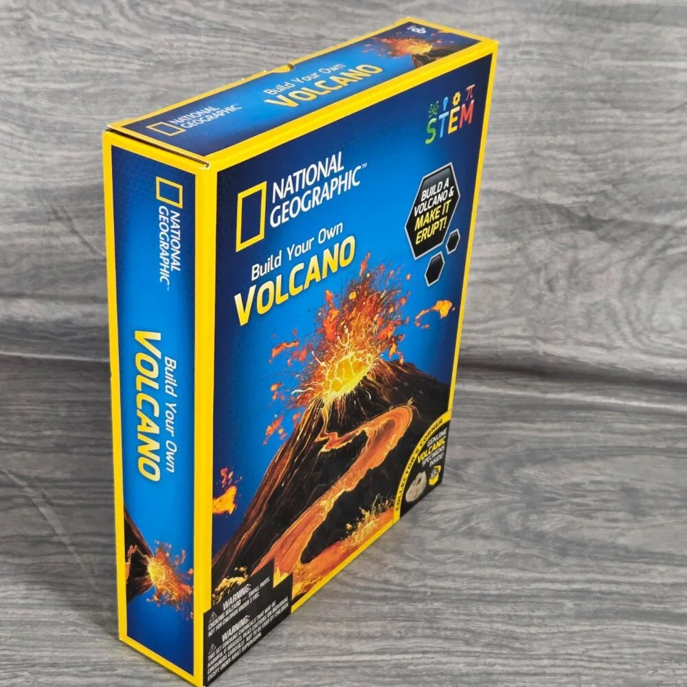 National Geographic STEM Toy Build -Your - Own Volcano Science Kit With Specimen